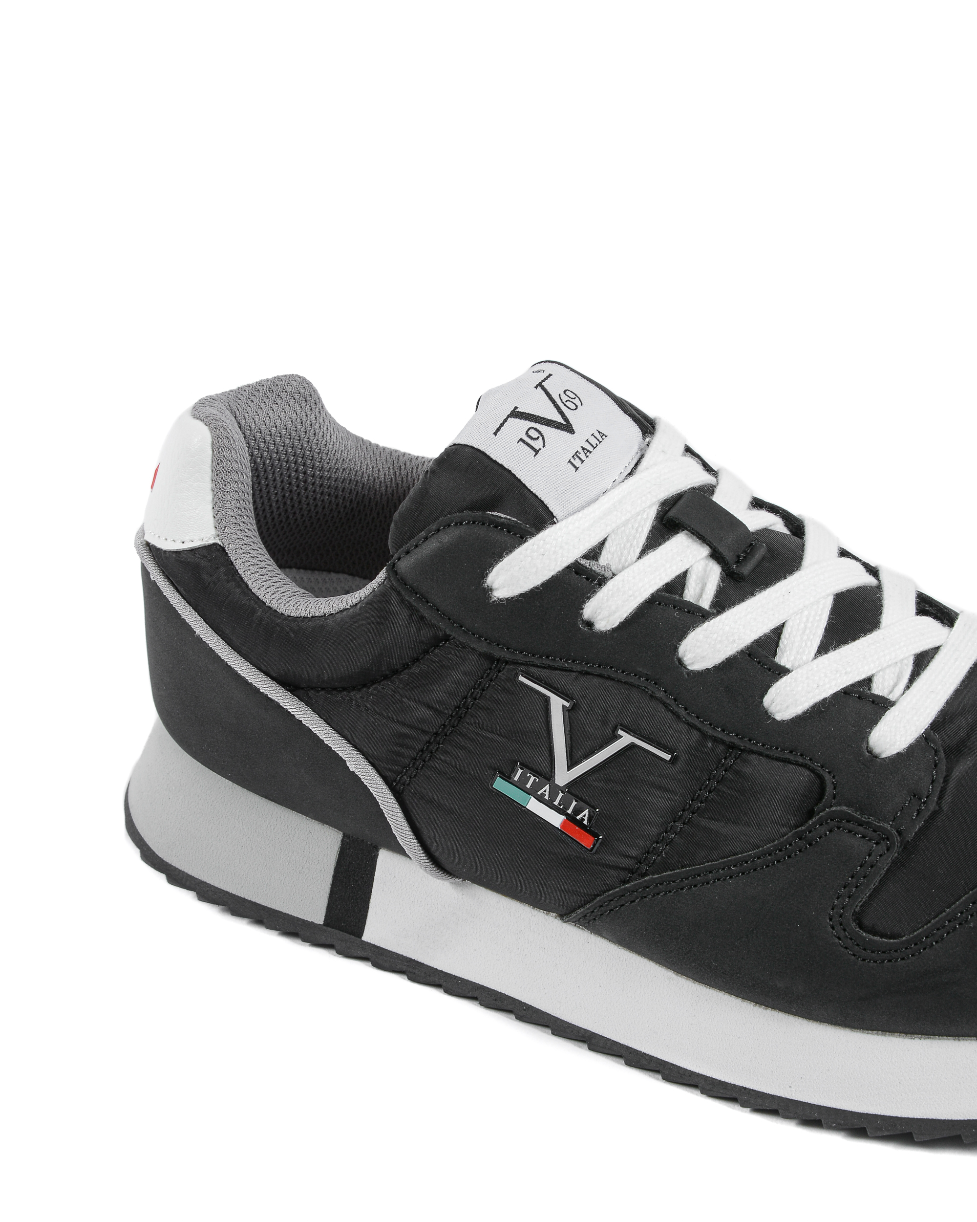 19V69 Italia Zapatillas para hombre negras VI21SC0003 NEGRO NEGRO