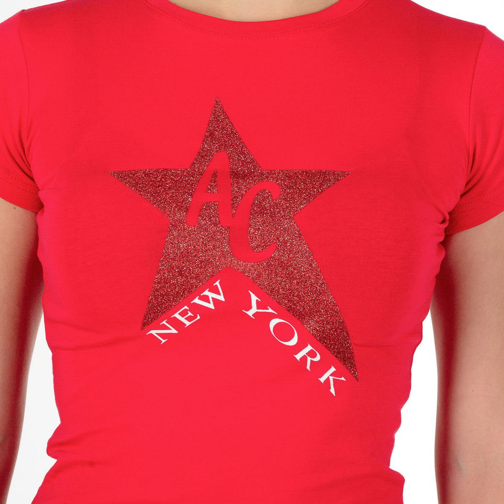 Camiseta para mujer Andrew Charles By Andy Hilfiger TS501 03 1002 TARANA RED S8