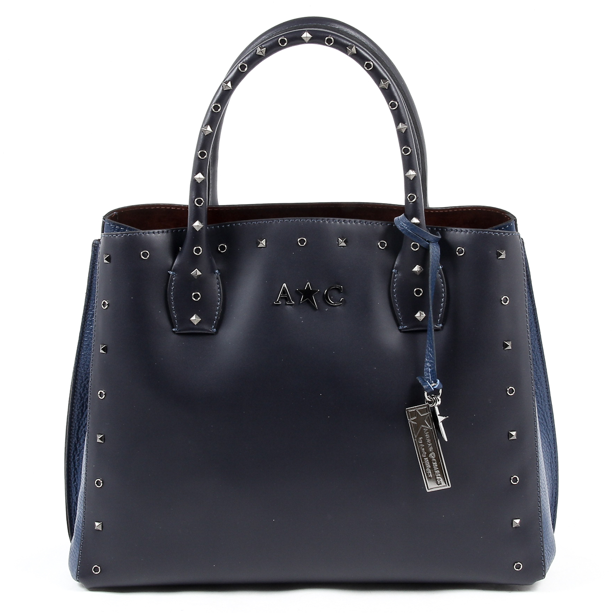 Andrew Charles Womens Handbag Dark Blue NELLY