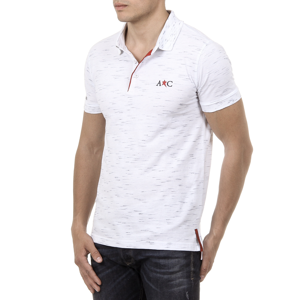 Andrew Charles Mens Polo Short Sleeves White RYAN