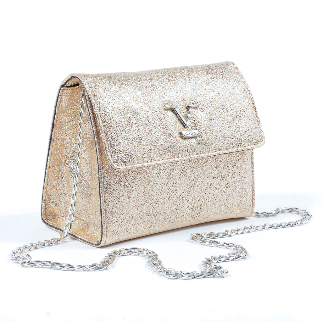 Bolso de mano para mujer V 1969 Italia Dorado PANAMÁ
