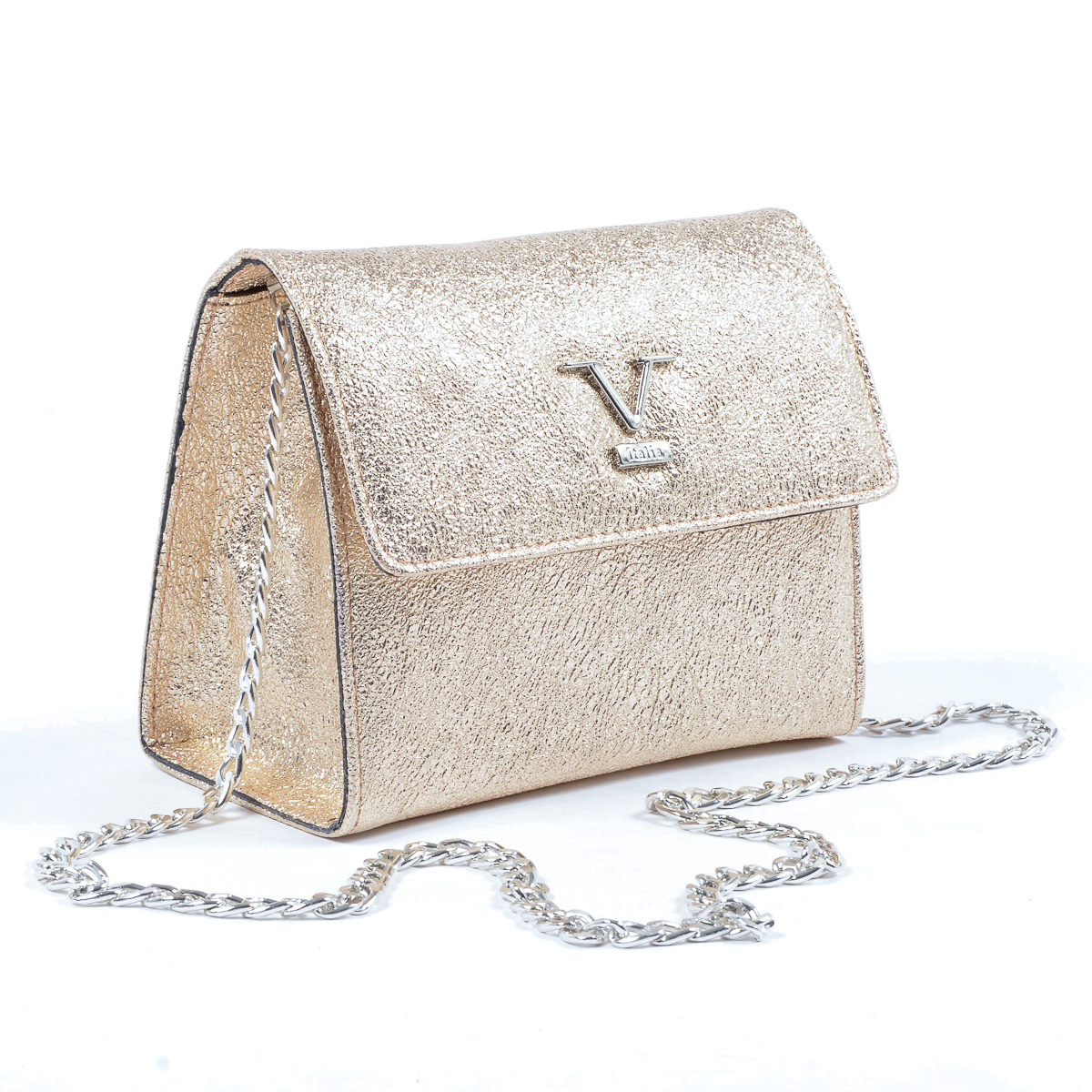 Bolso de mano para mujer V 1969 Italia Dorado PANAMÁ