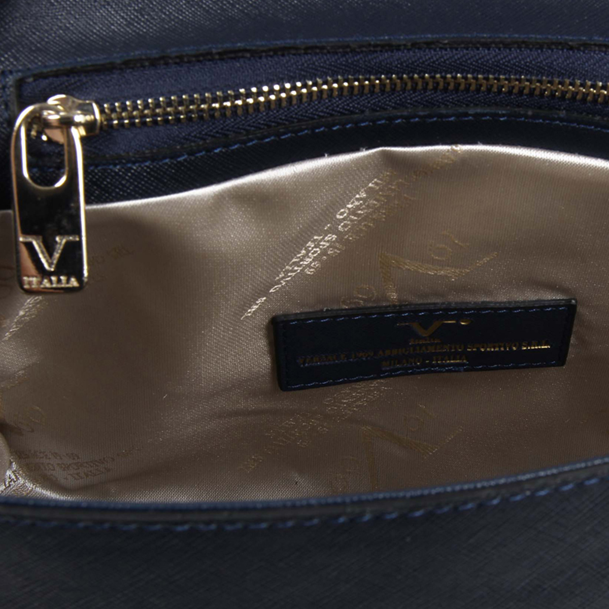 Bolso de mano para mujer V 1969 Italia VE09 AZUL MARINO
