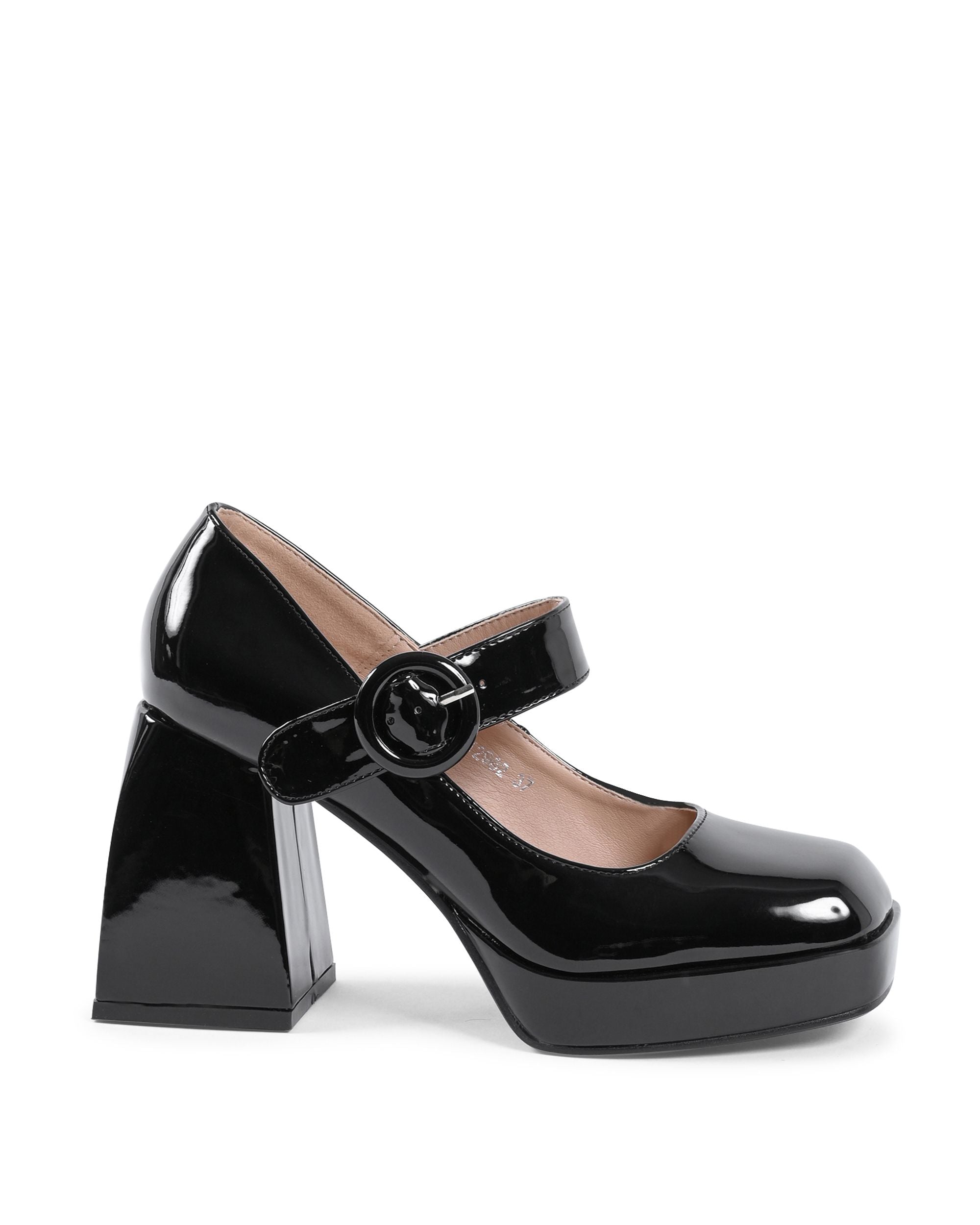 19V69 Italia Zapatos Mary Jane para mujer, color negro, J2962 NERO