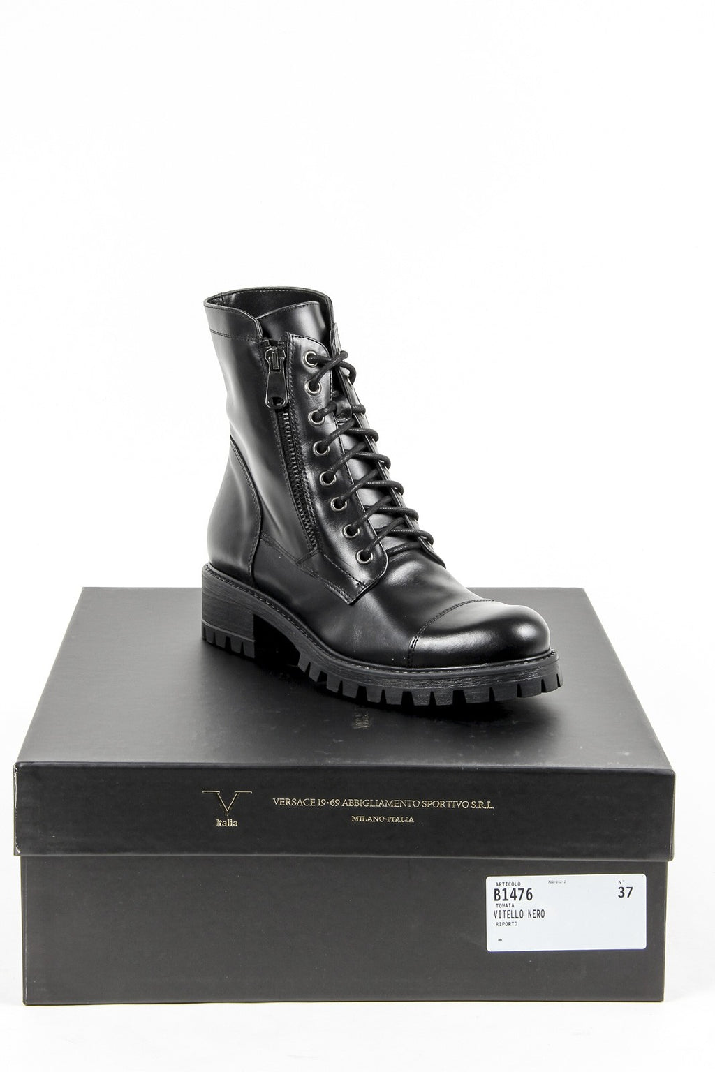 Bota corta Mujer V 1969 Italia B1476 VITELLO NERO