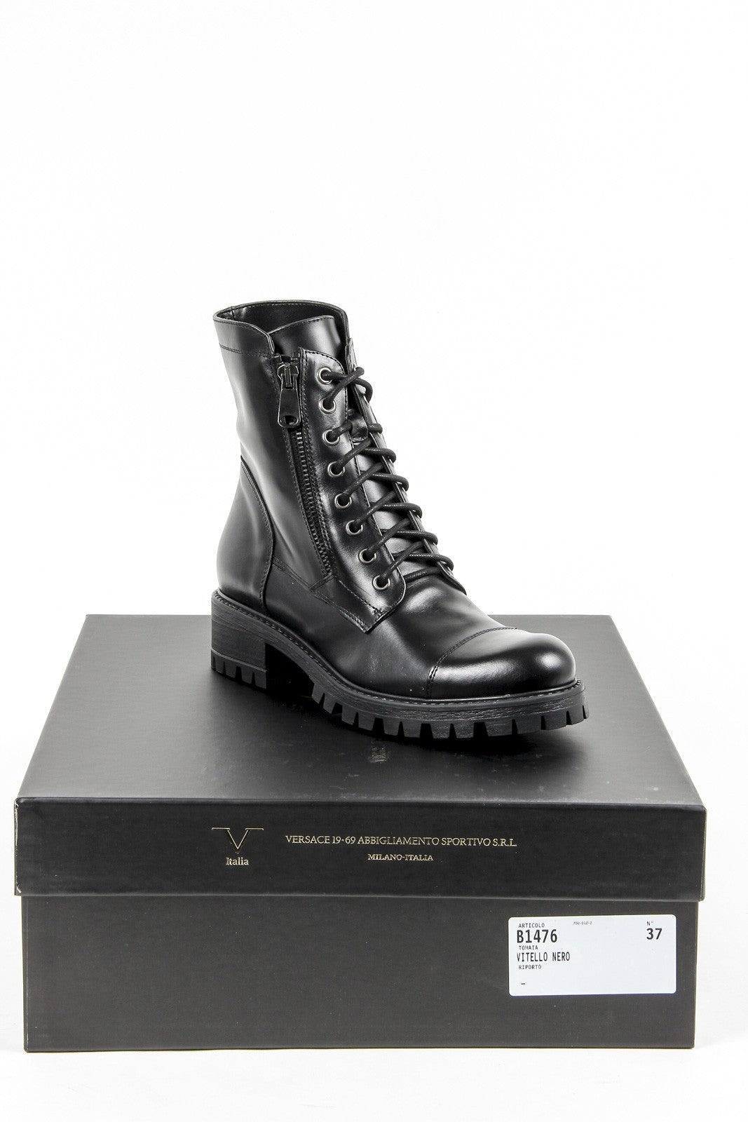 Bota corta Mujer V 1969 Italia B1476 VITELLO NERO