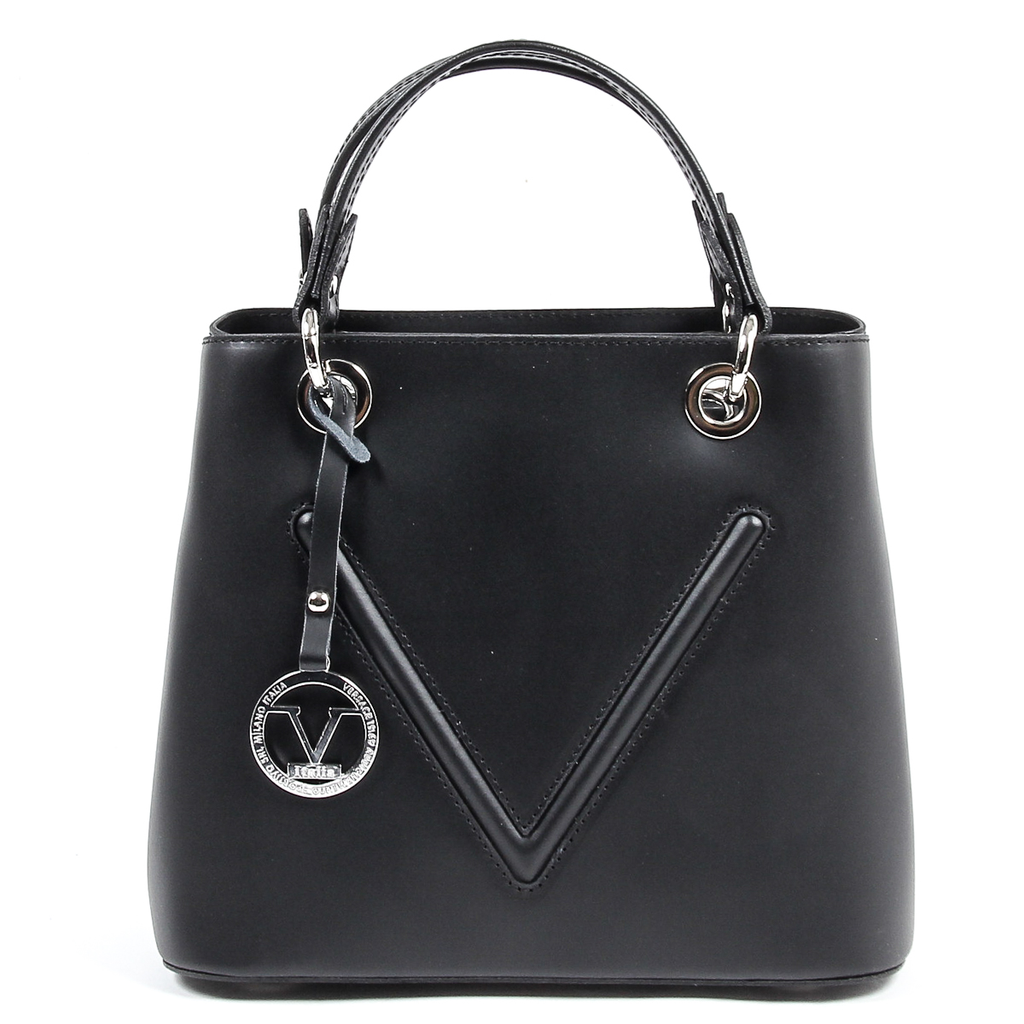 Bolso de mano para mujer V 1969 Italia V004-S RUGA NERO