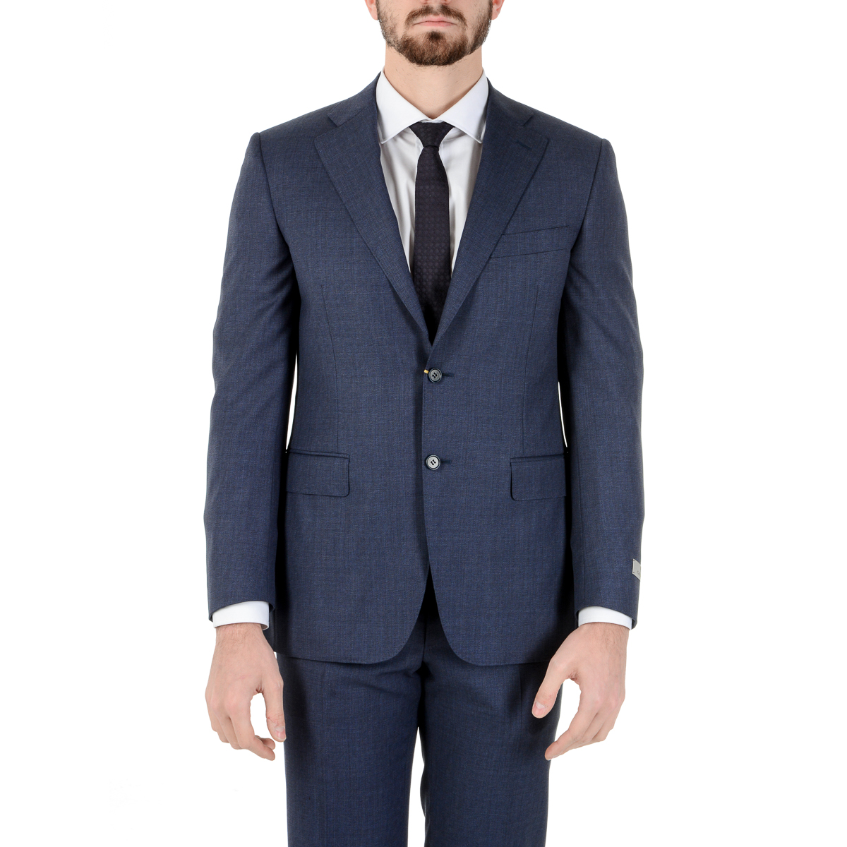 Canali Mens Suit Long Sleeves Blue