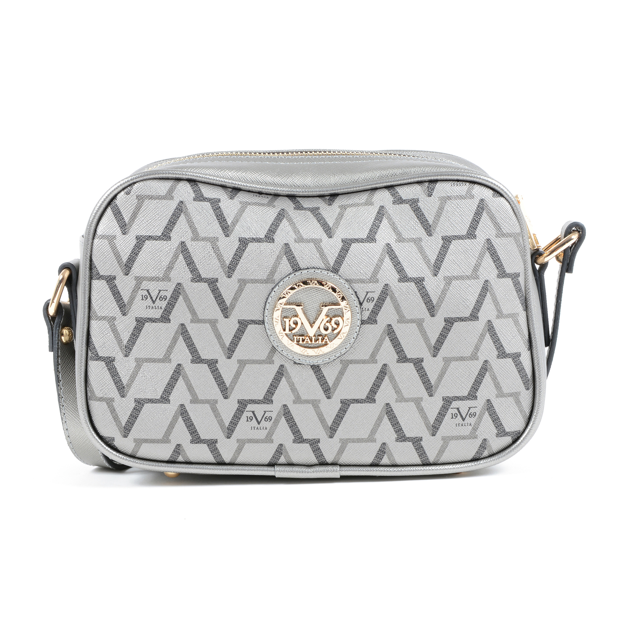 19V69 Italia Womens Handbag Silver 3659 SILVER