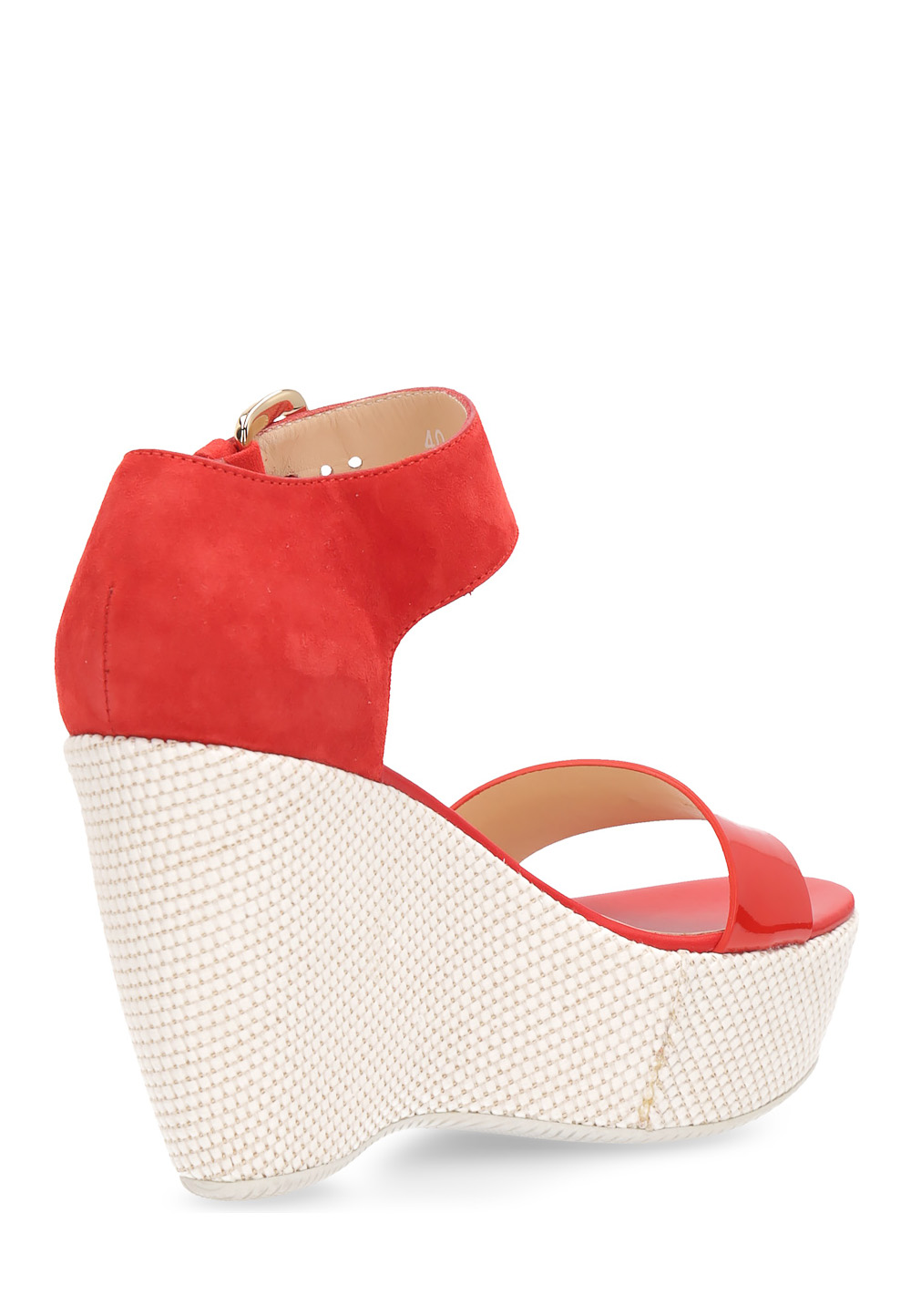 Sandalia de cuña Hogan para mujer, color rojo, HXW2000H7900NNG829