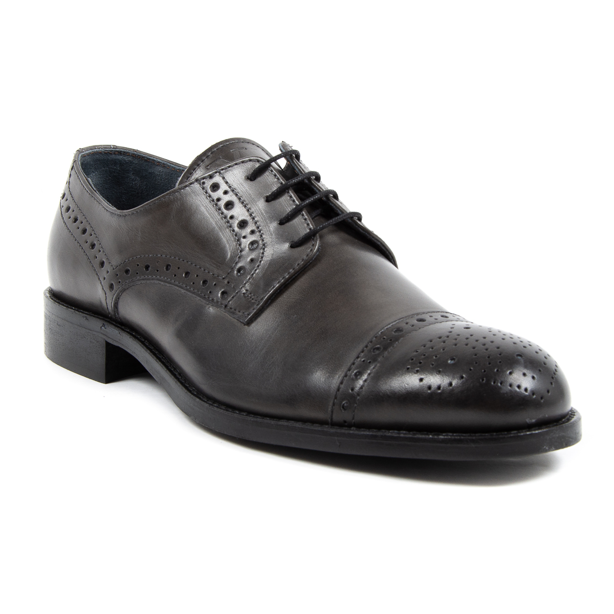 V 1969 Italia - Zapatos brogue para hombre, gris oscuro, LUKE