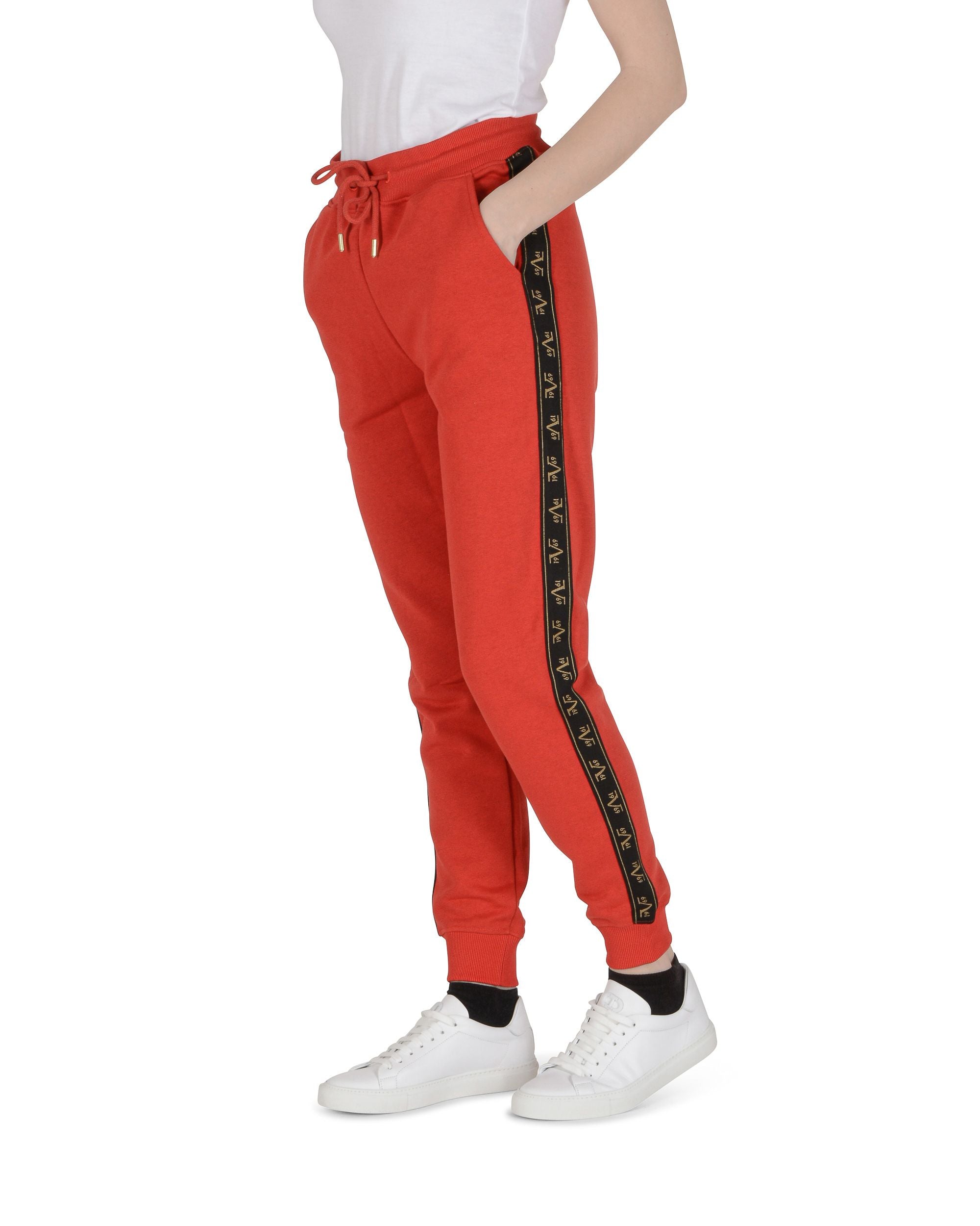 19V69 Italia Pantalones de mujer rojos BIANCA RED