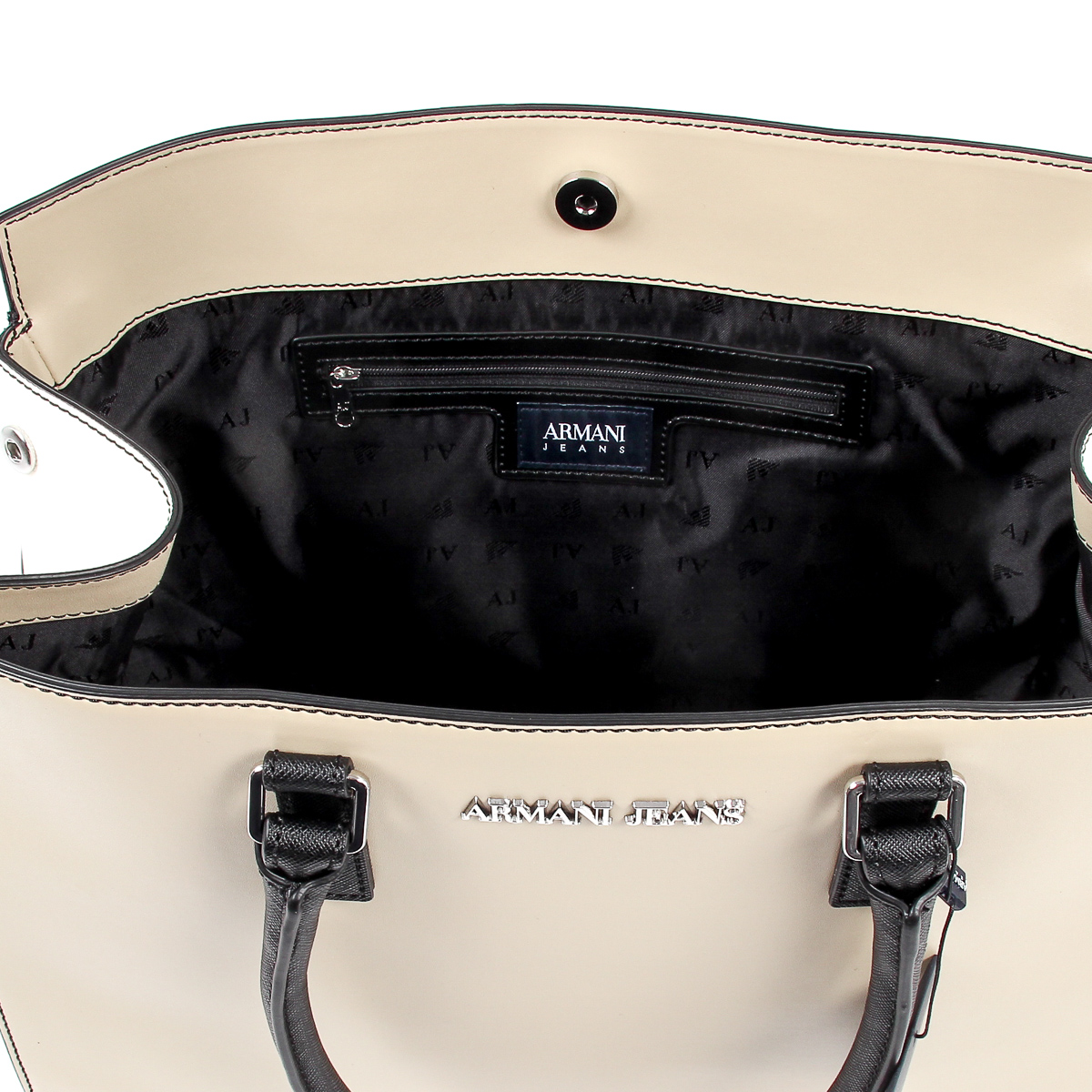 Bolso de mano para mujer Armani Jeans beige 922228 7P758 13155