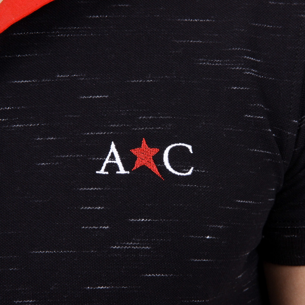 Andrew Charles Mens Polo Short Sleeves Black RYAN