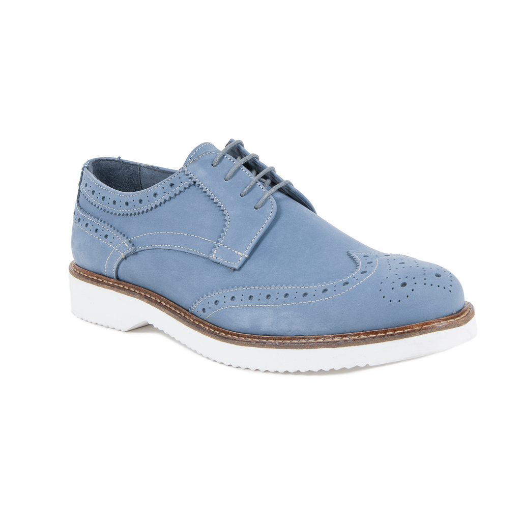 V 1969 Italia Zapato Brogue para Hombre Azul HARRY
