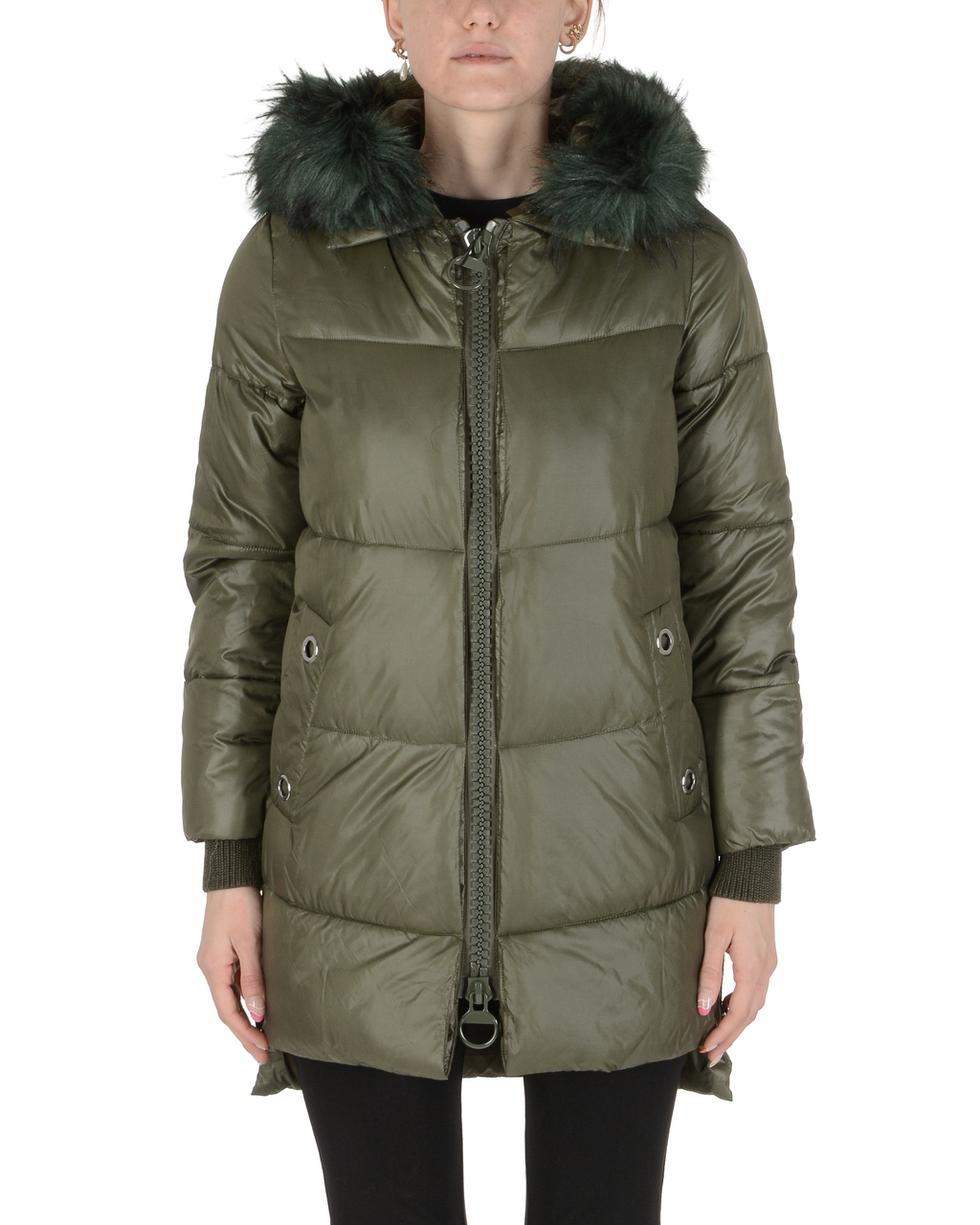 19V69 Italia Chaqueta de mujer Verde oscuro SAMIRA VERDE OSCURO