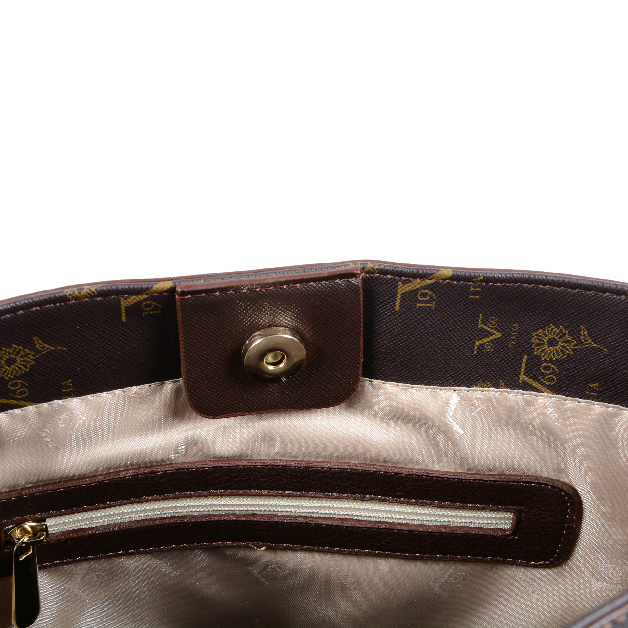 V 1969 Italia Womens Handbag Brown SALVADOR