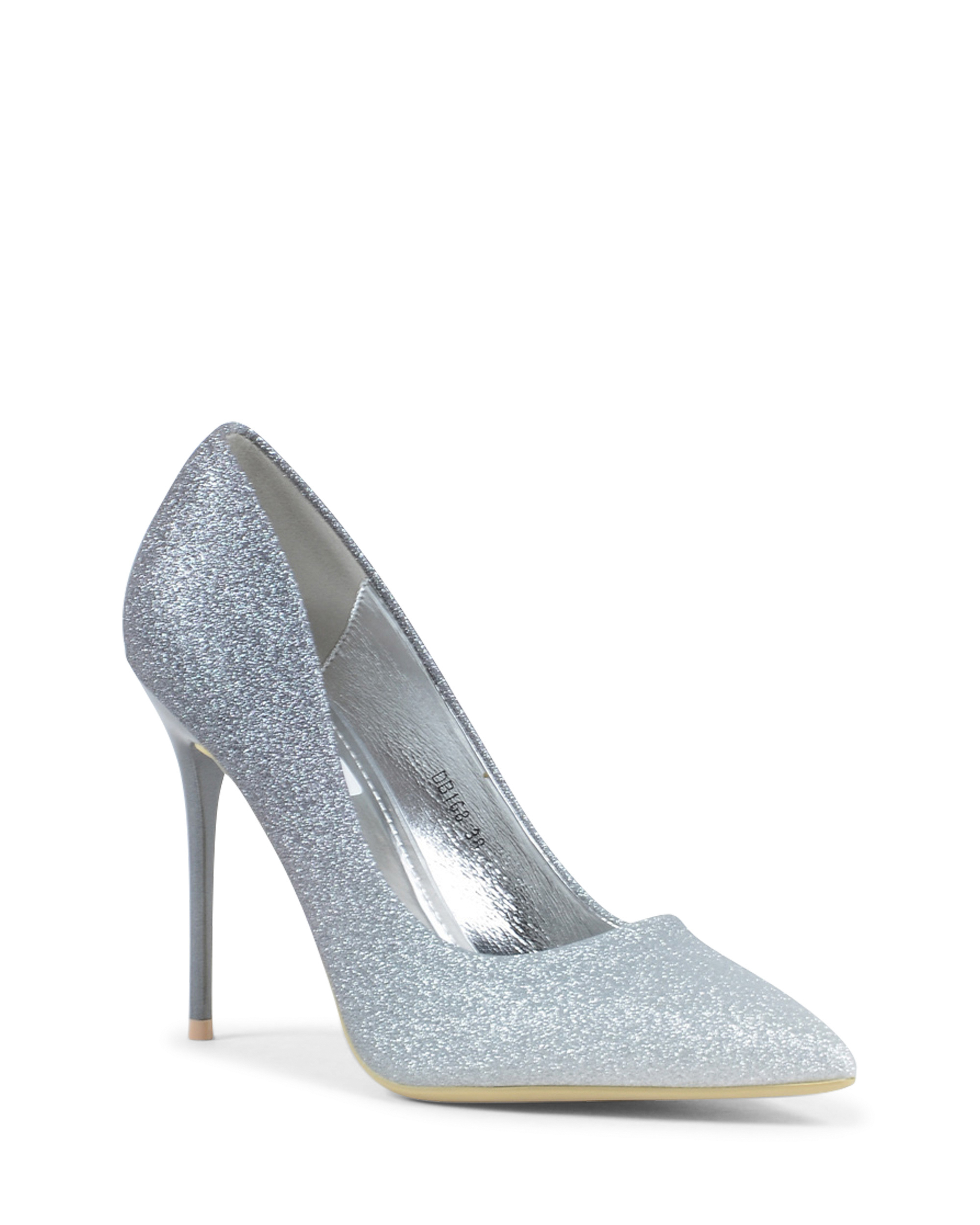 19V69 Italia - Zapatos de salón para mujer, color gris brillante, V168 GRIS