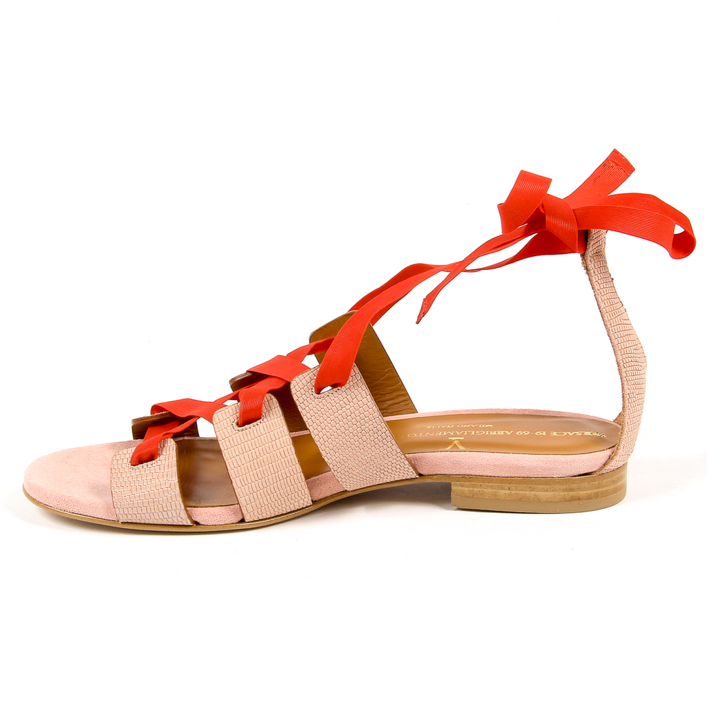 V 1969 Italia Sandalia plana para mujer Multicolor MORA