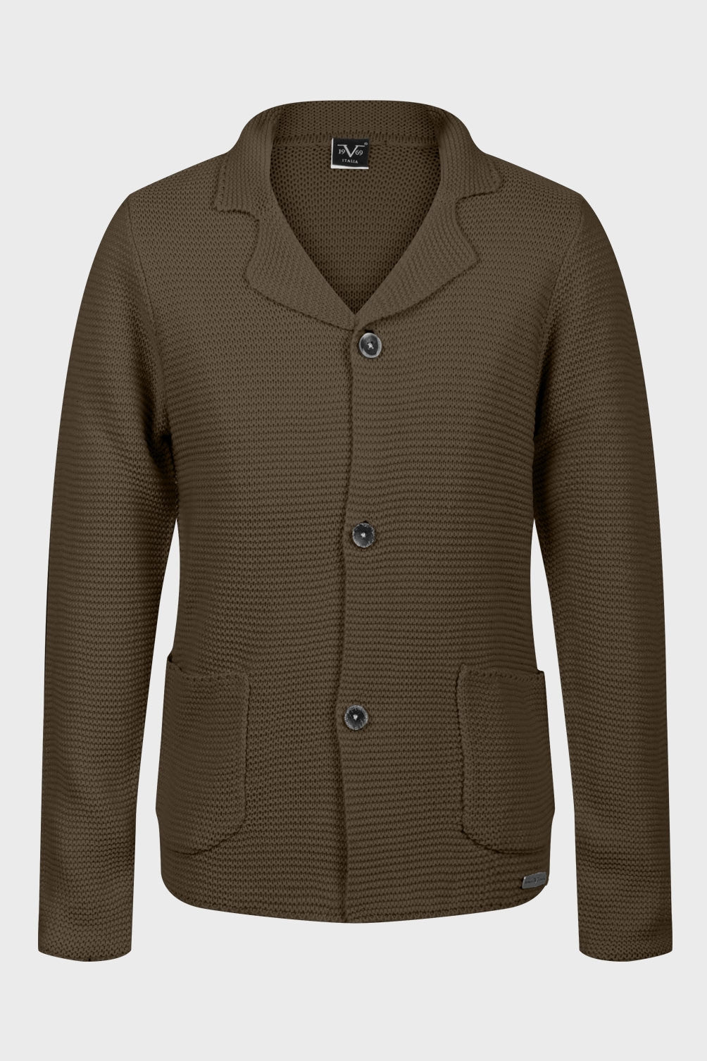 Suéter italiano para hombre 19V69, color verde oliva, Joey Olive