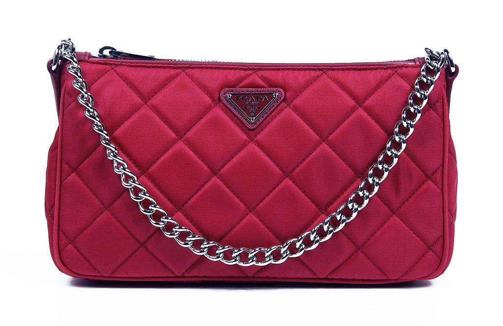 Prada Bolso clutch BT1026 Ibisco Impuntu Tessuto