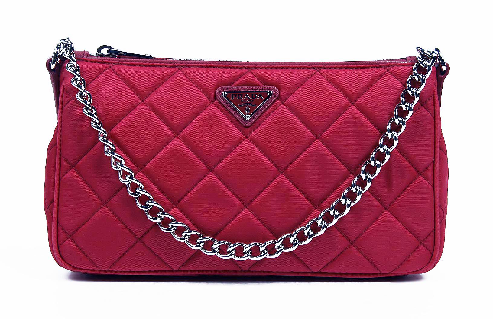 Prada Bolso clutch BT1026 Ibisco Impuntu Tessuto