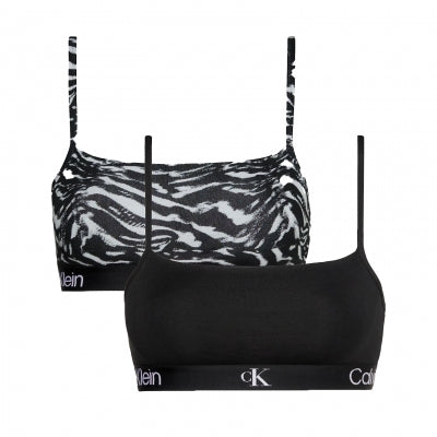 Calvin Klein Women 2 Pack Bralette 000QF7215EBIK