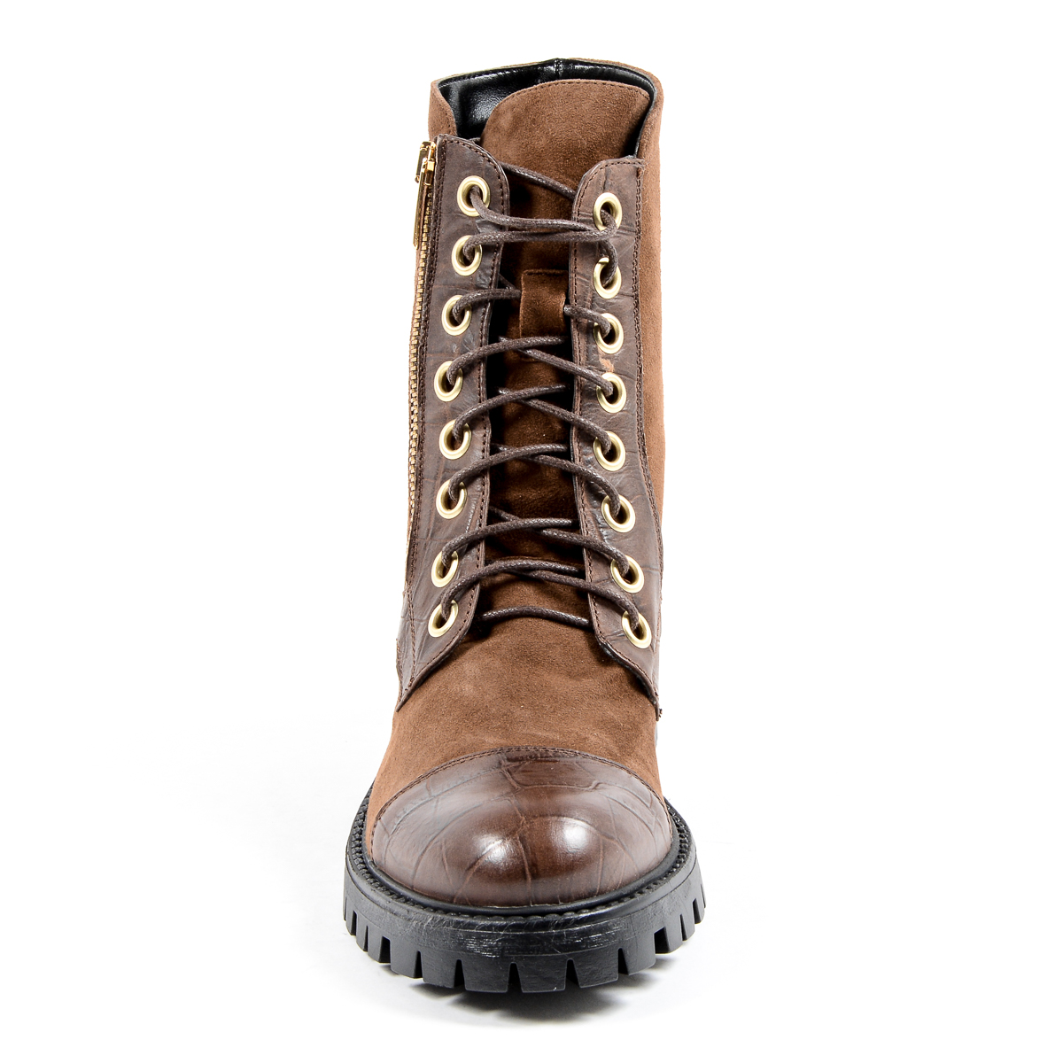 V 1969 Italia Womens Short Boot Brown STONE