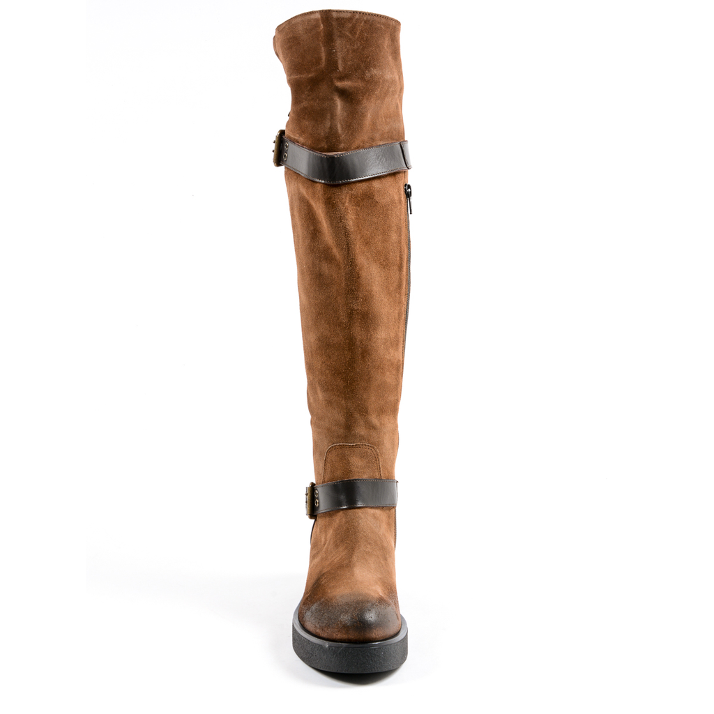 Andrew Charles Womens High Boot Brown ALANIS