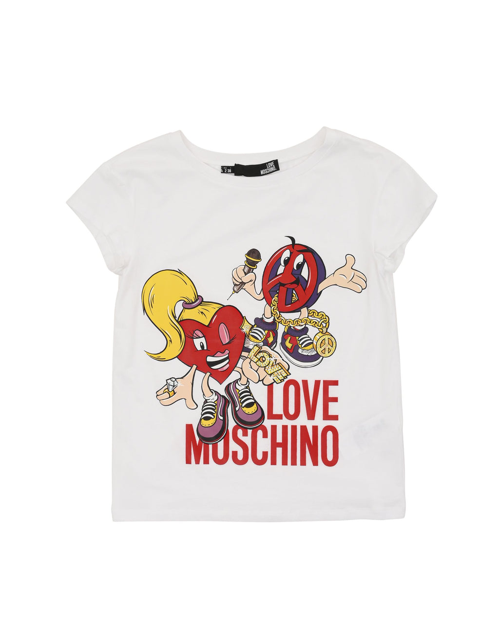 Camiseta de mujer Love Moschino W 4 F30 1M E 2065 A00 BLANCO ÓPTICO