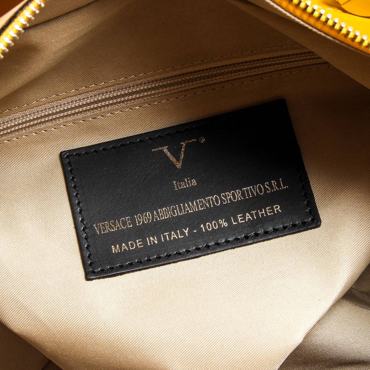 Bolso de mano para mujer V 1969 Italia V008-S RUGA SENAPE