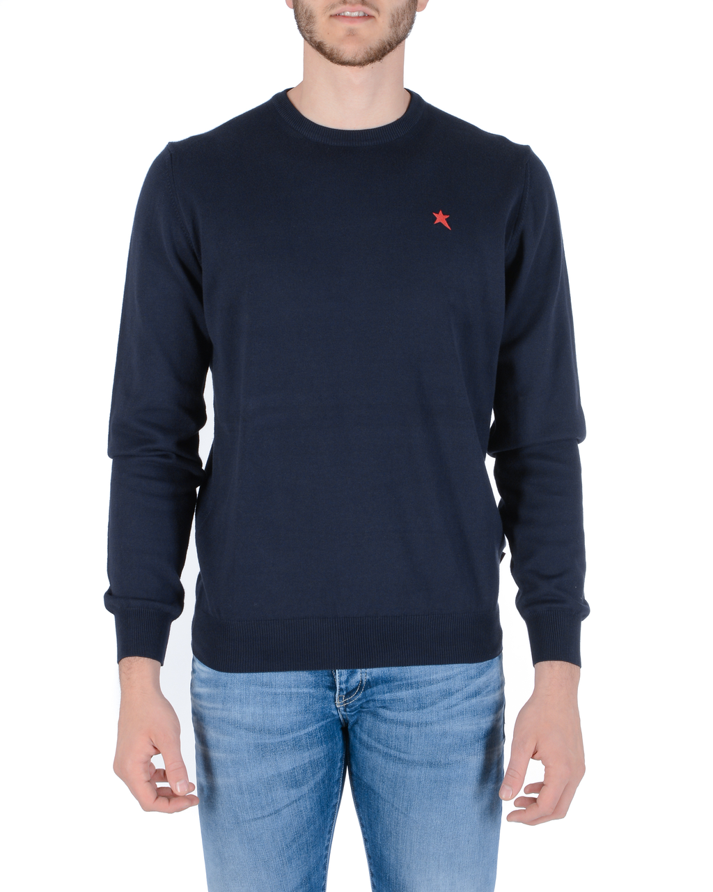 Suéter para hombre Andrew Charles PUNTO AZUL AZUL MARINO