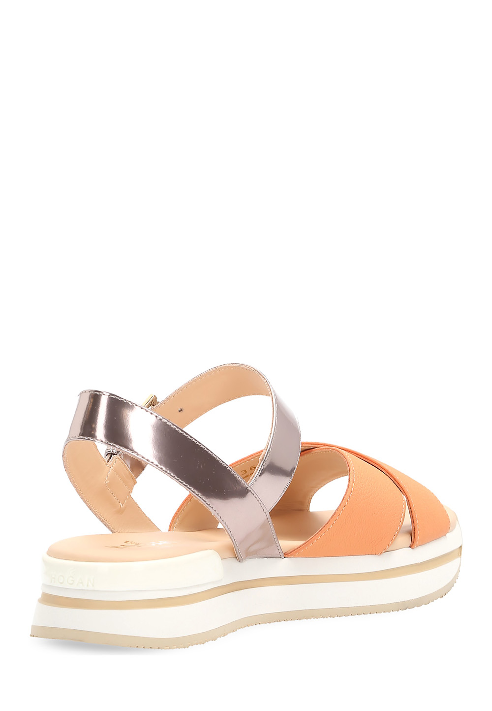 Sandalia Hogan para mujer naranja HXW2570R14088L10X49
