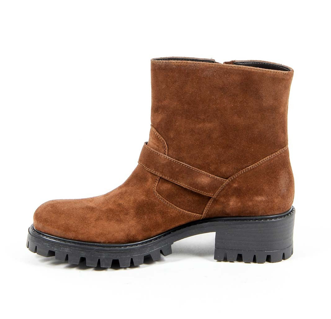 Bota corta para mujer V 1969 Italia B1441 TERCIOPELO ÓXIDO