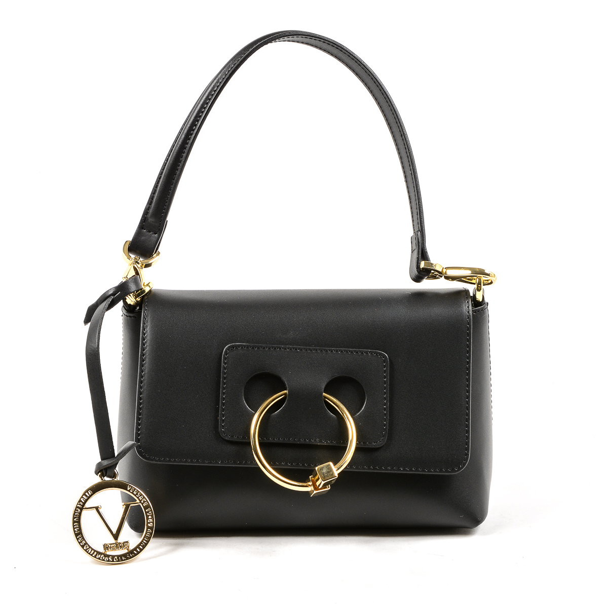 V 1969 Italia Womens Handbag Black VERONA