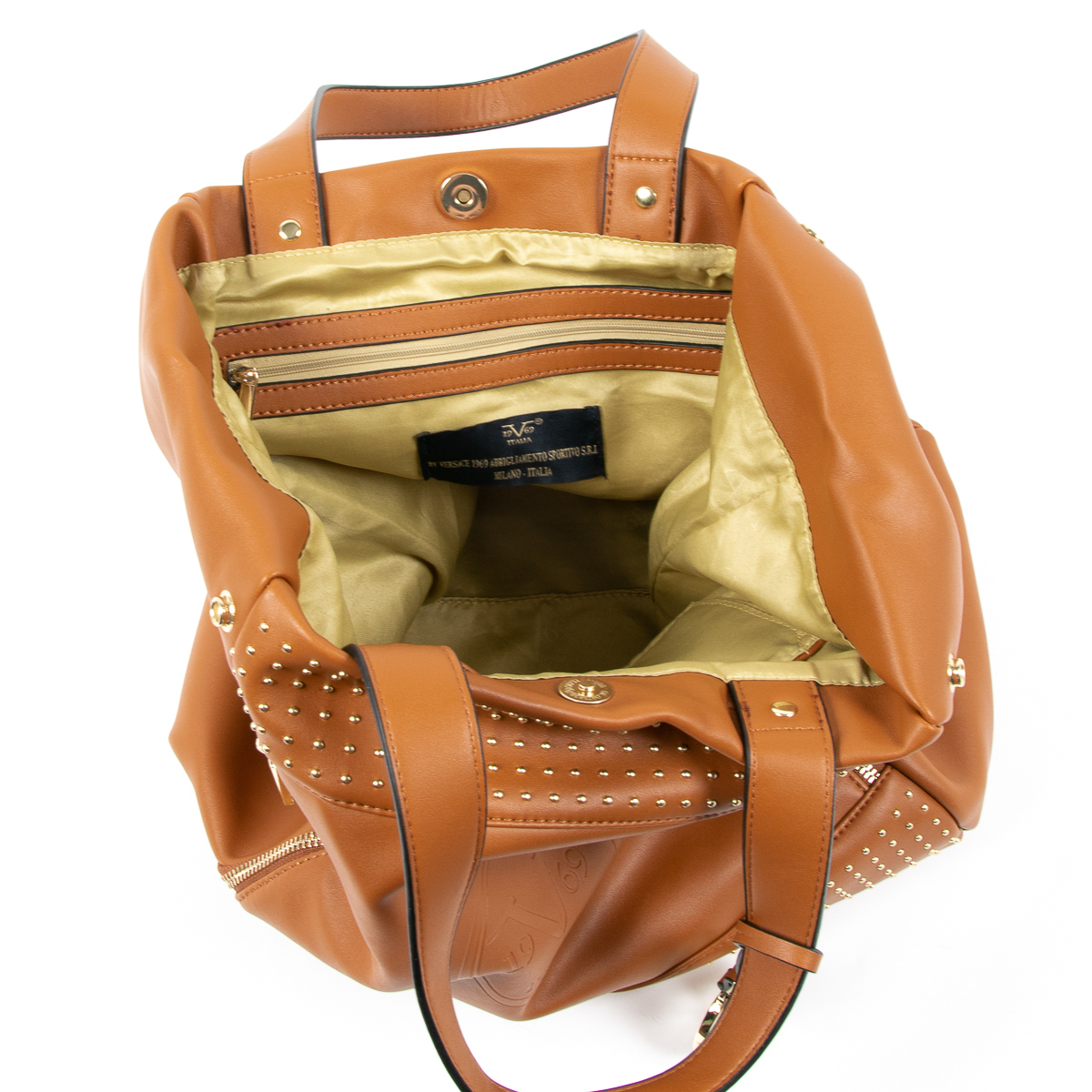 Bolso de mano para mujer V 1969 Italia marrón OLIVIA