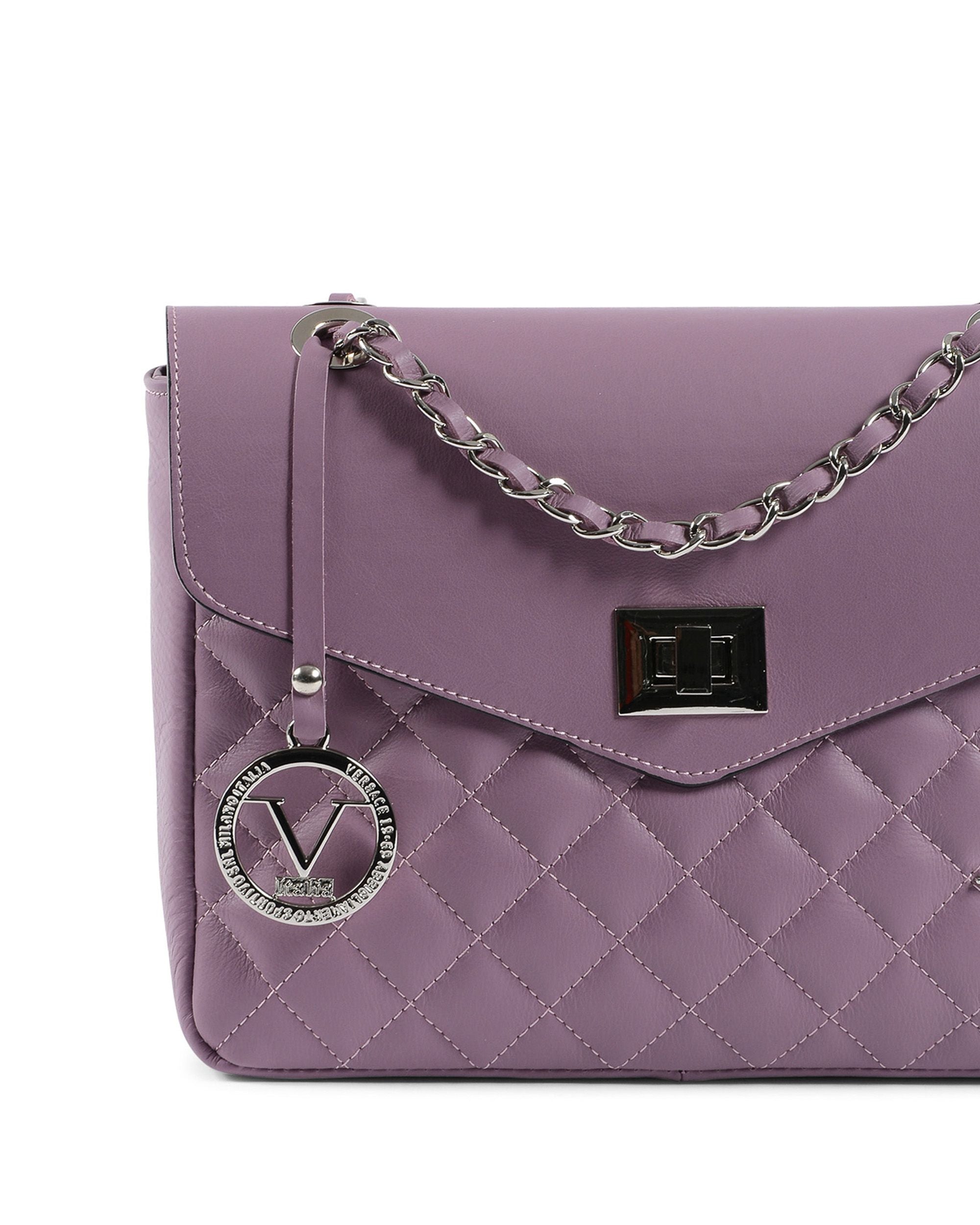 V Italia Womens Handbag Violet V024-S SAUVAGE MALVA
