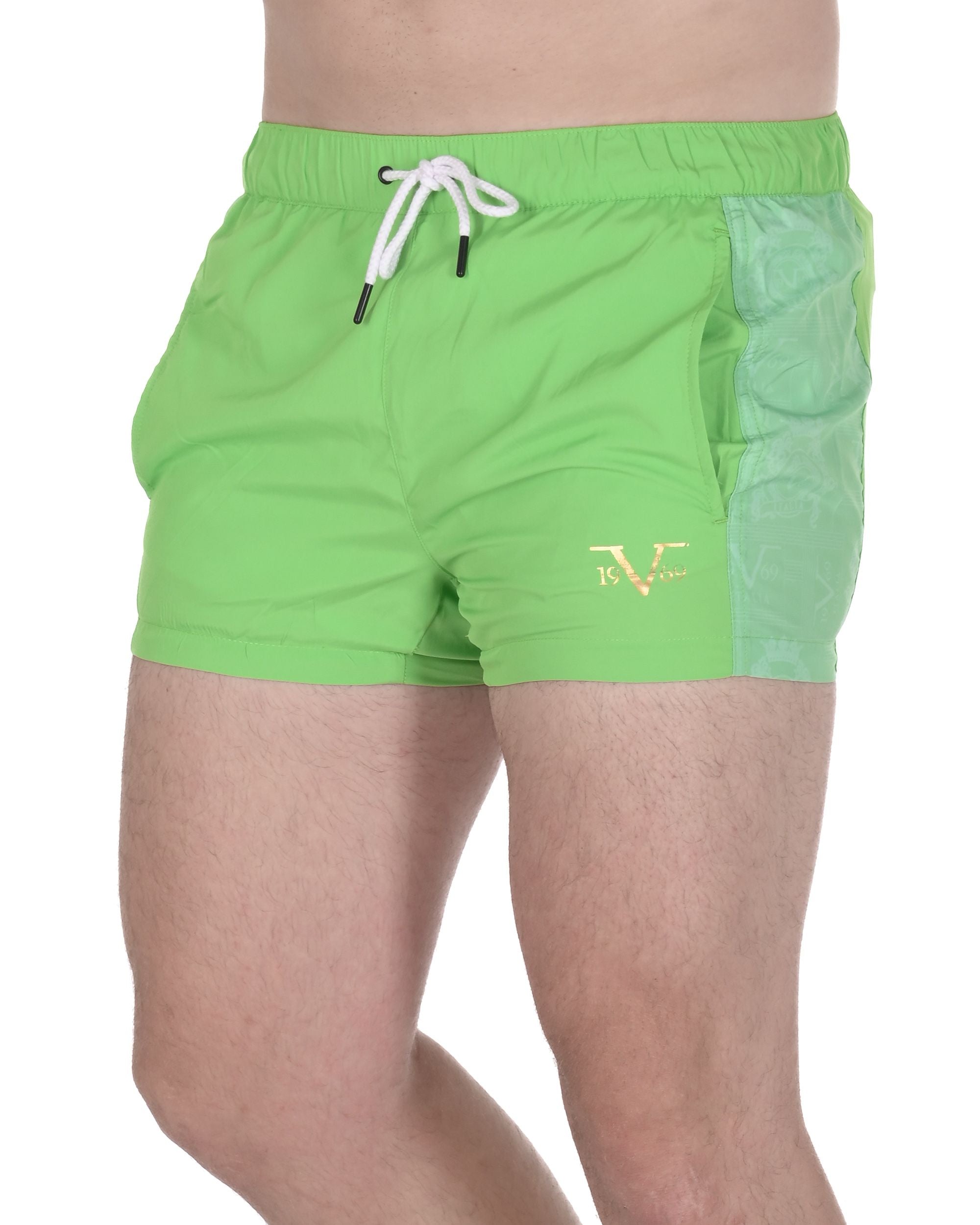 19V69 Italia Mens Swimwear Trunk VSC1MBS03 GREEN