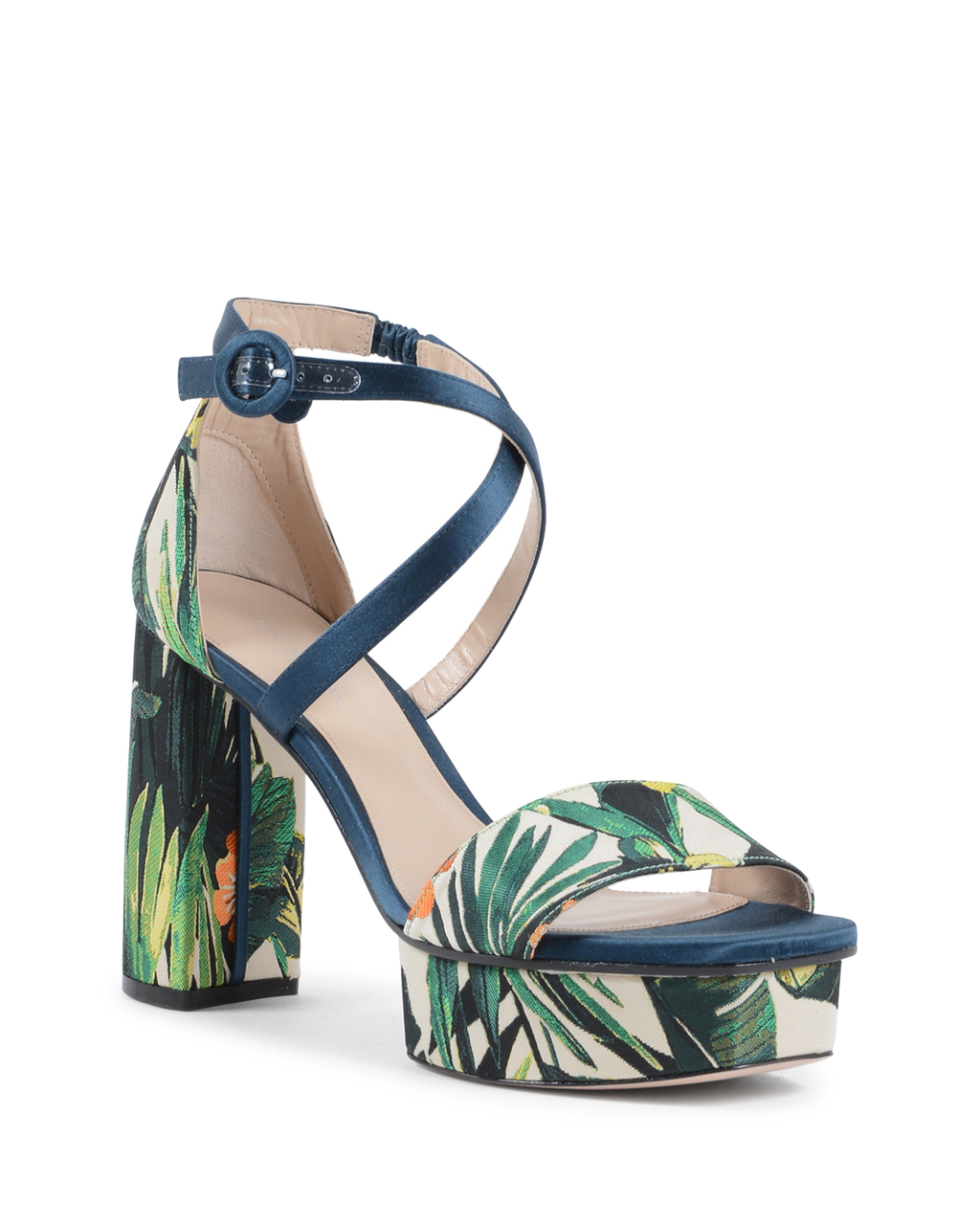 Stuart Weitzman Sandalia con tira al tobillo para mujer Multicolor CARLA