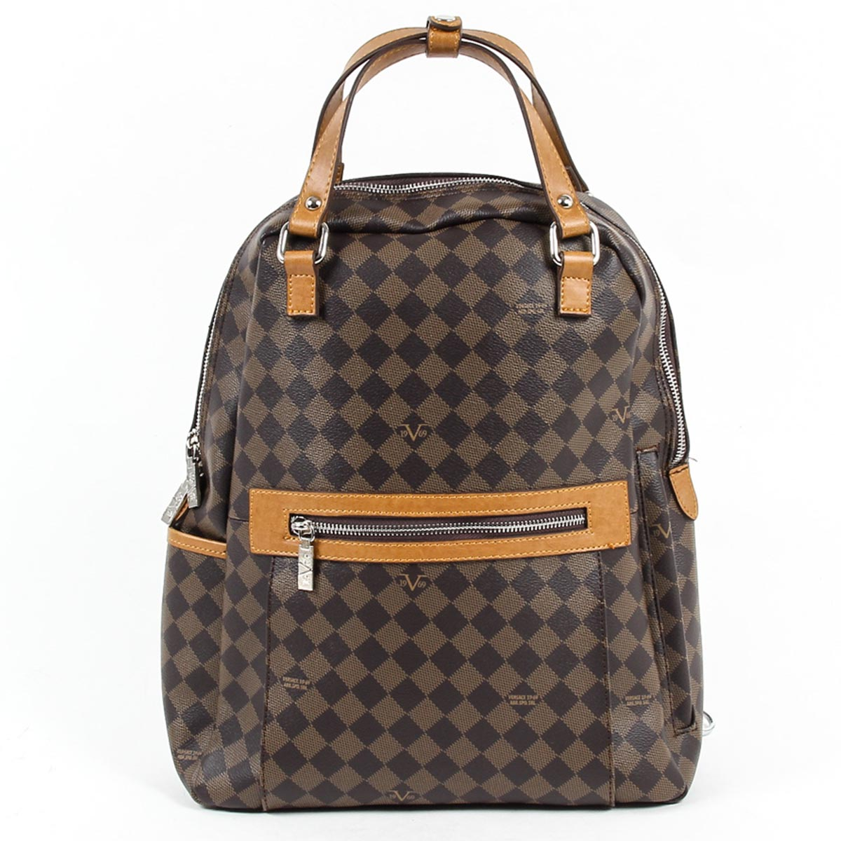 Mochila de moda para hombre V 1969 Italia V1969016 COFFEE TABA