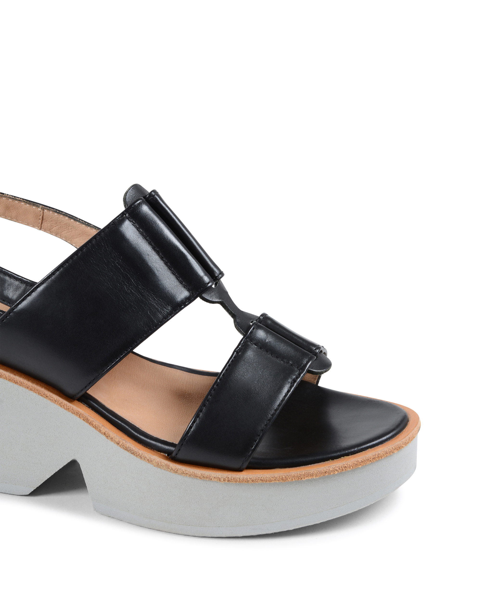 Fratelli Rossetti Womens Wedge Sandal Black 75256 LADY ANTIQUE NERO