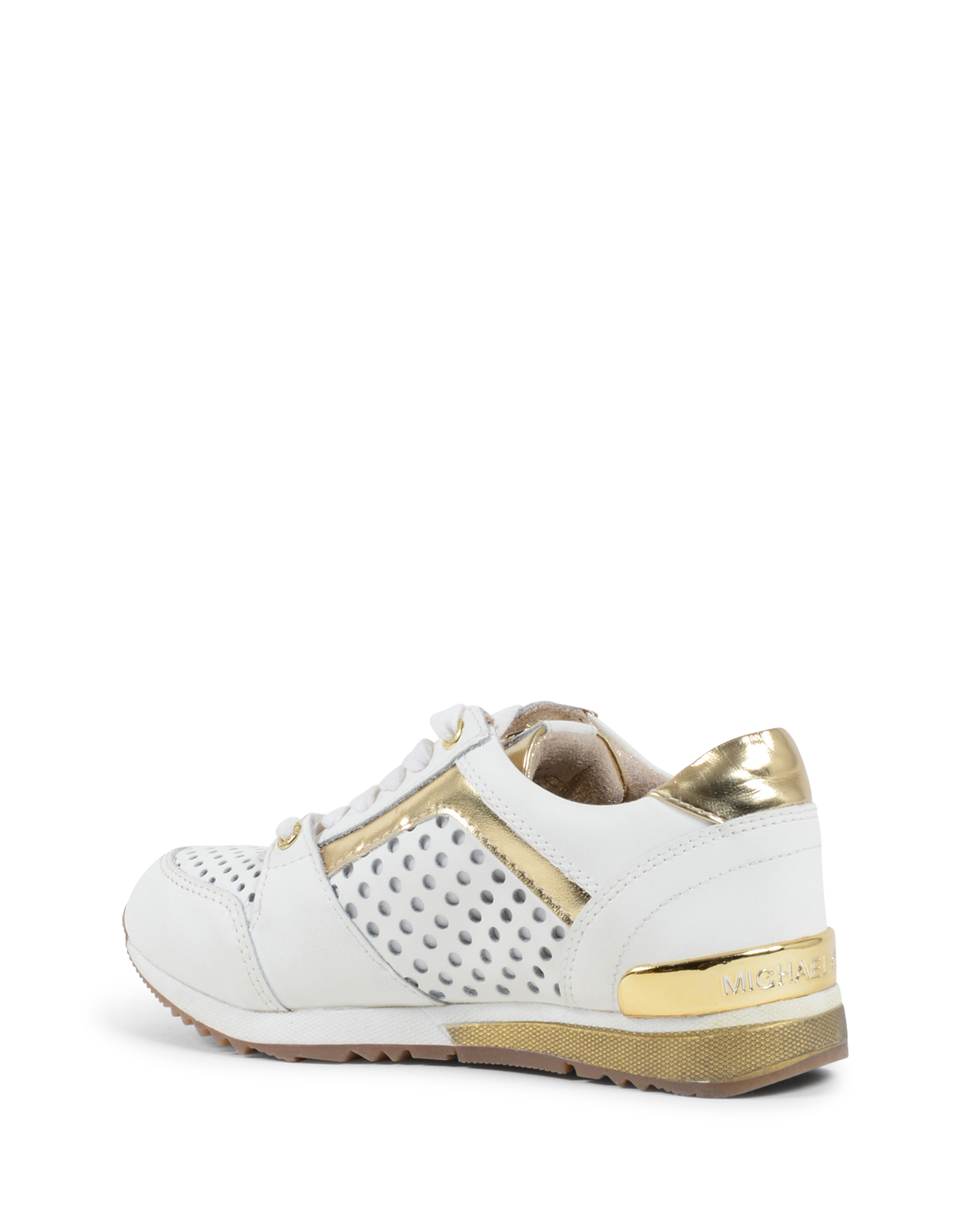 Zapatillas Michael Kors para niña blancas ZIA ALLIE SAY ORO BLANCO