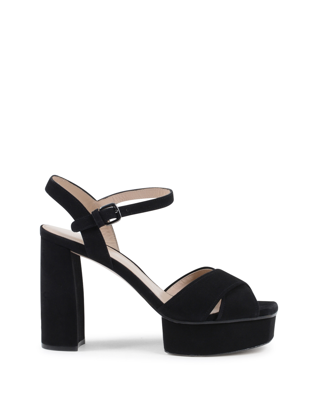 Stuart Weitzman Sandalia para mujer negra EXPUESTA