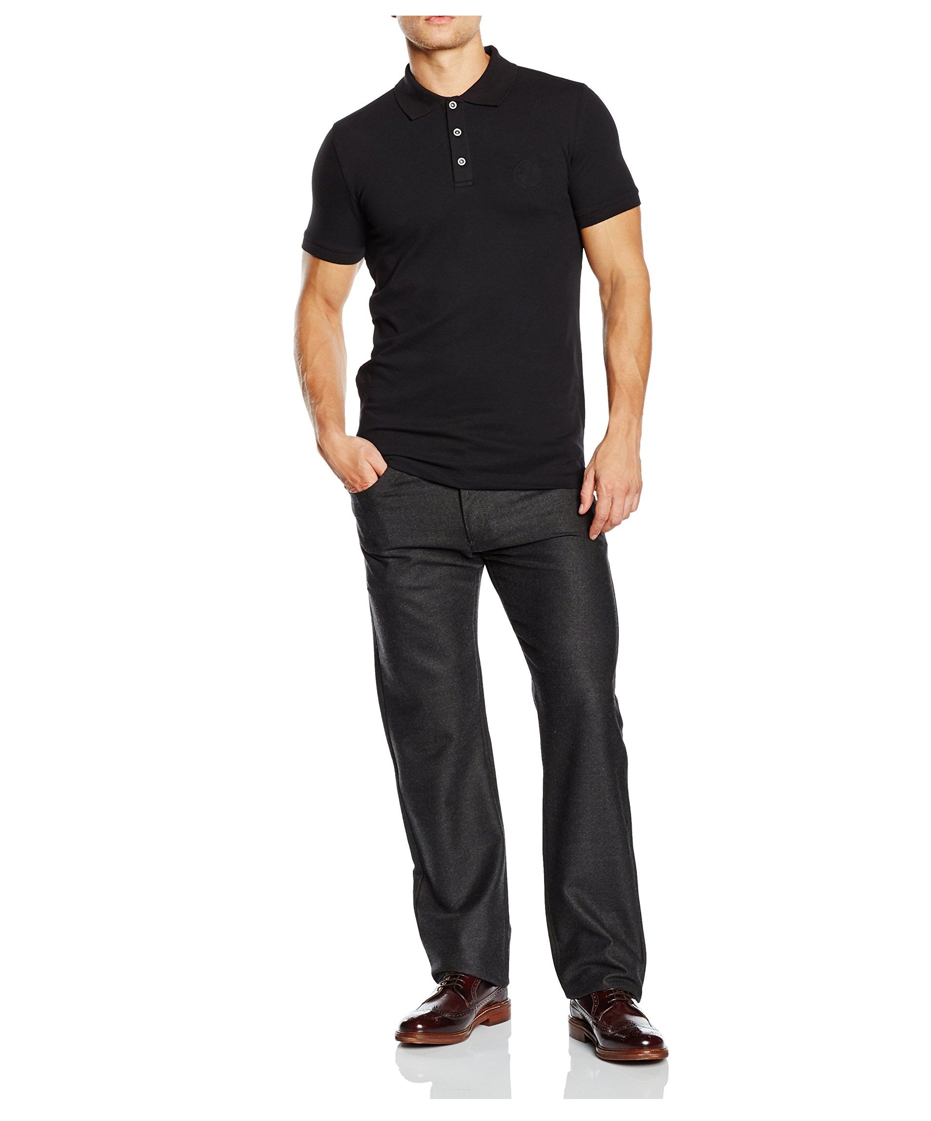 Armani Collezioni polo de manga corta para hombre PCM26J PCDYJ 999