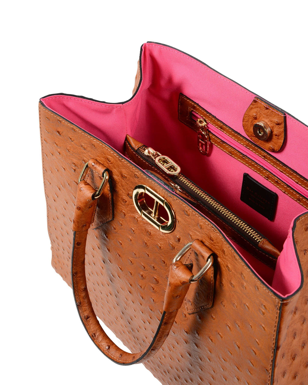 Bolso con estampado de avestruz de Tokio