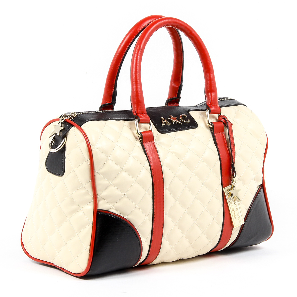 Andrew Charles Womens Handbag Beige ABBIE