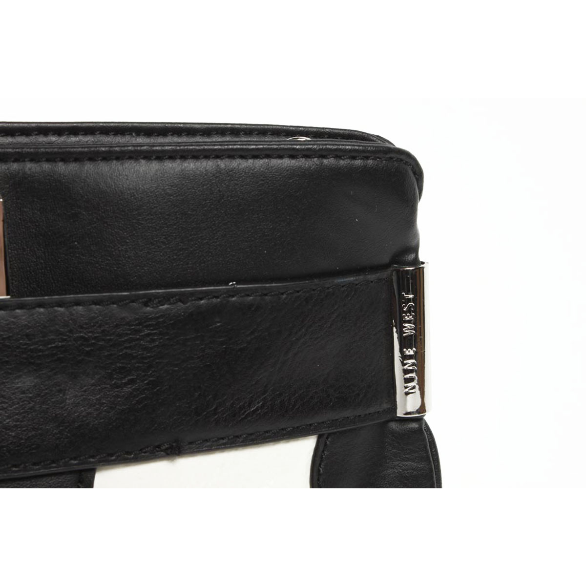 Bolso de mano Nine West para mujer 236501 NEGRO BLANCO