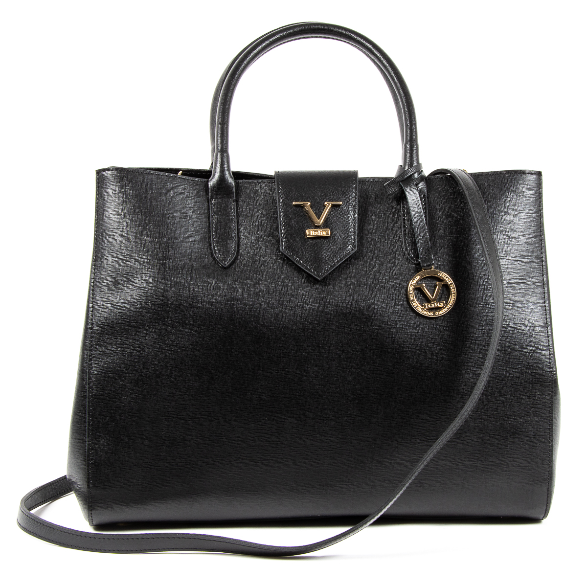 Bolso de mano para mujer V 1969 Italia negro TURNER