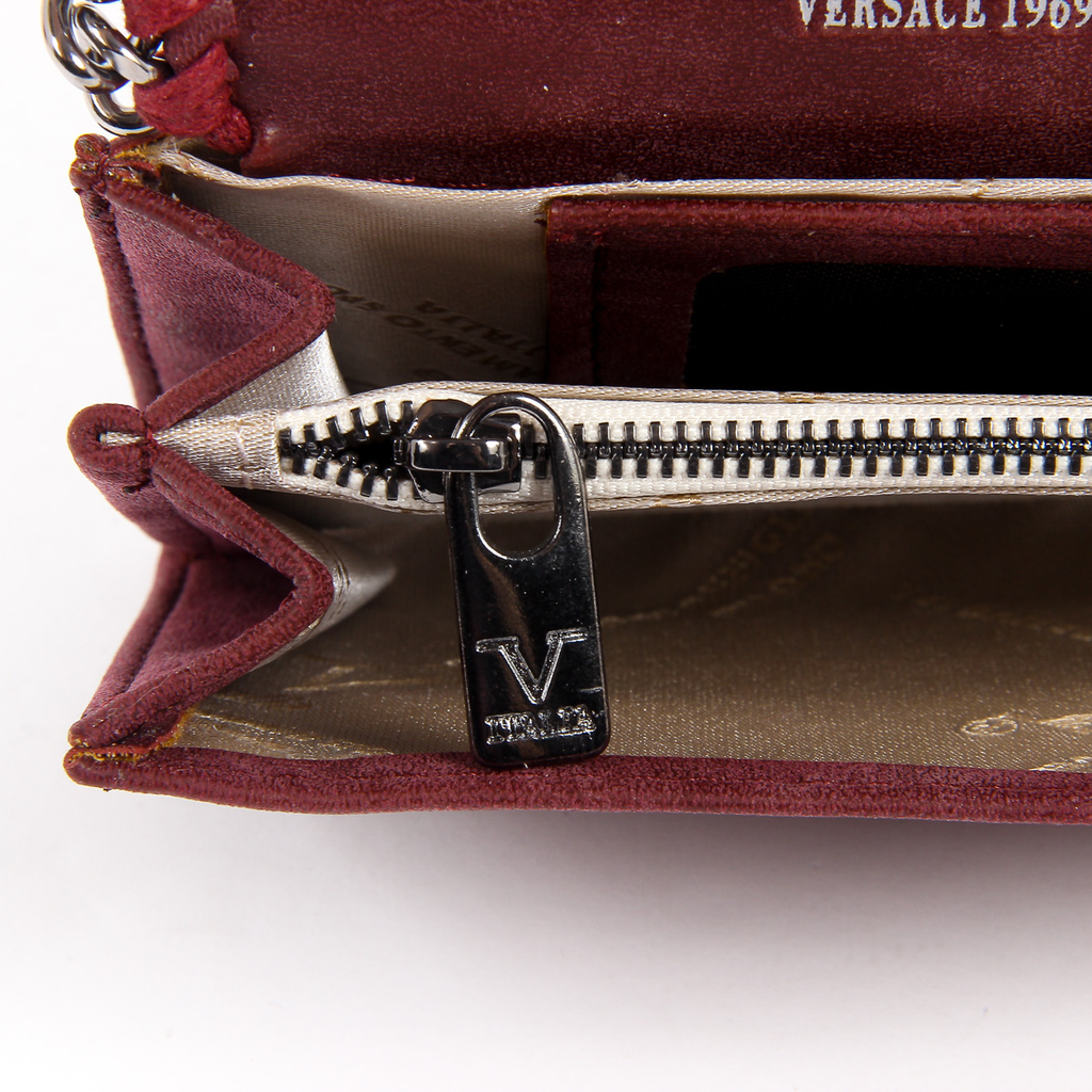 V 1969 Italia Monedero de mujer rojo oscuro VENUS