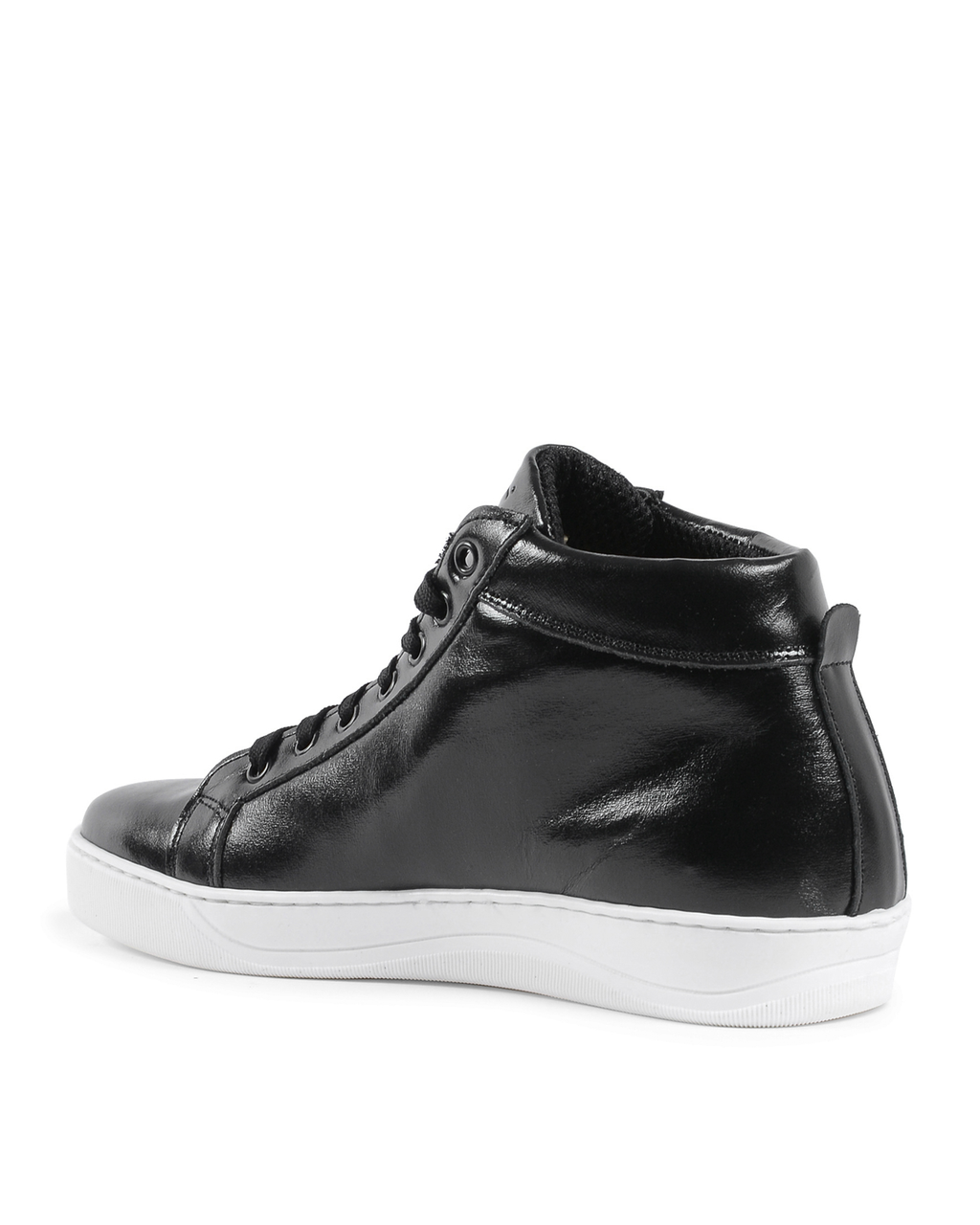 19V69 Italia Mens Sneaker Black White 2130 VITELLO NERO BIANCO